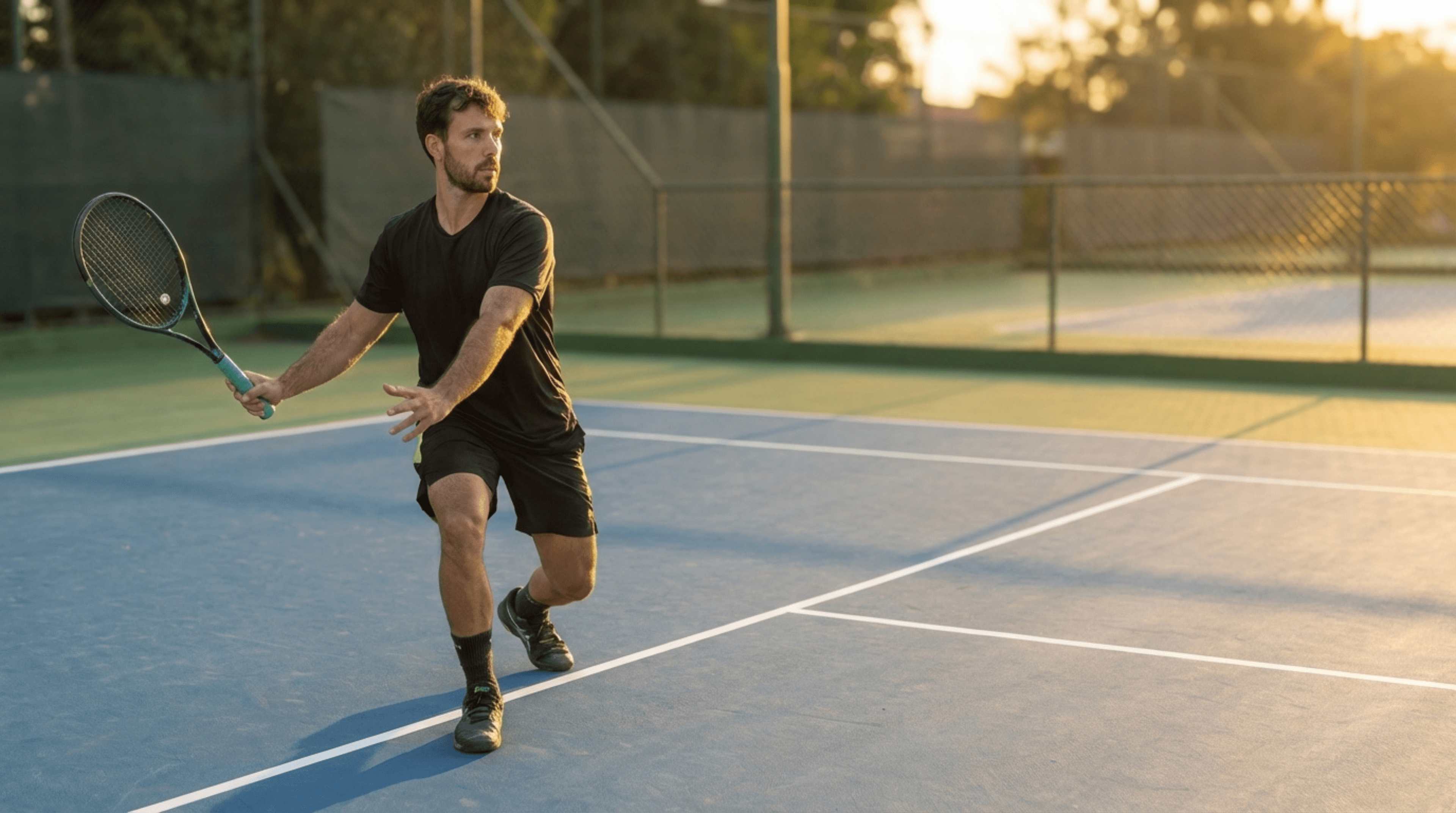 Coach Diego on tennis court